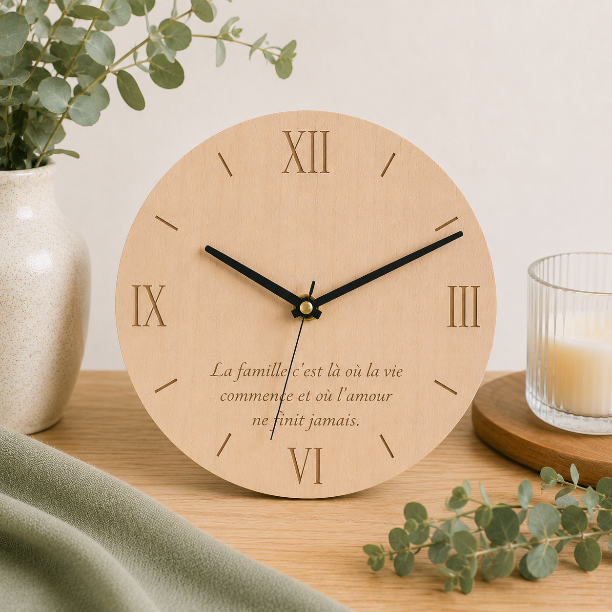 Horloge en bois