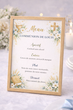 Affiche menu