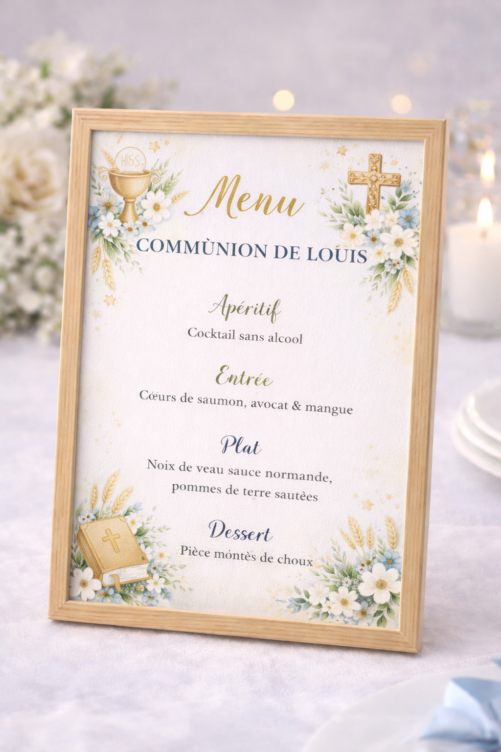Affiche menu