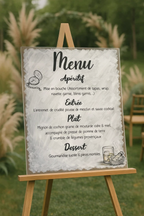 Menu grand format