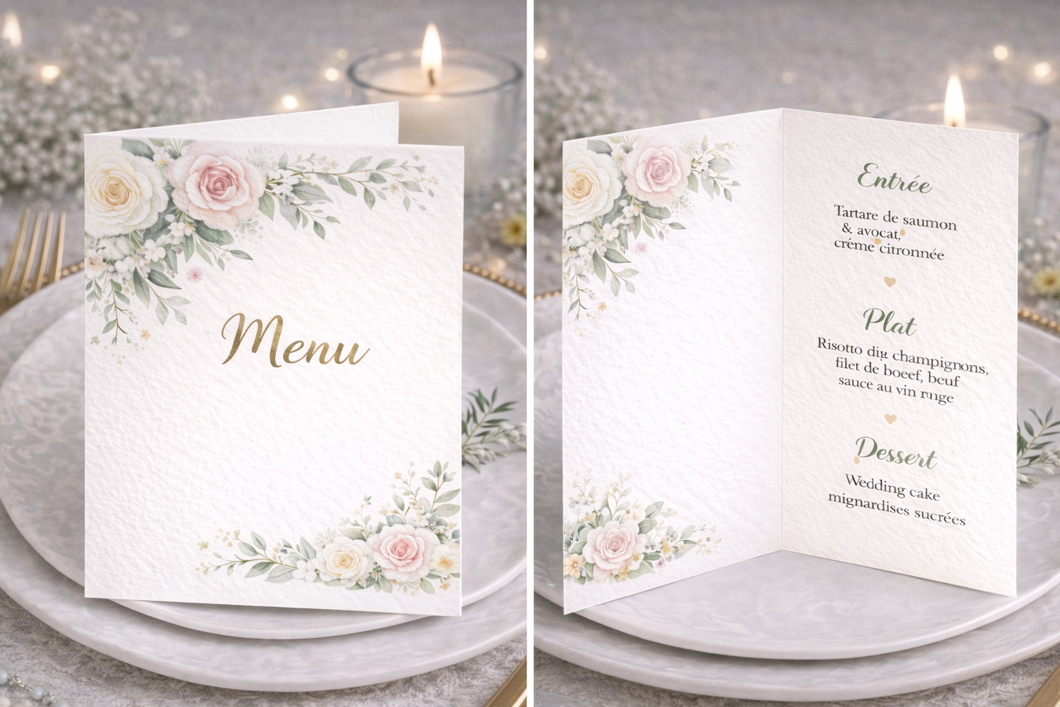 Menu de table