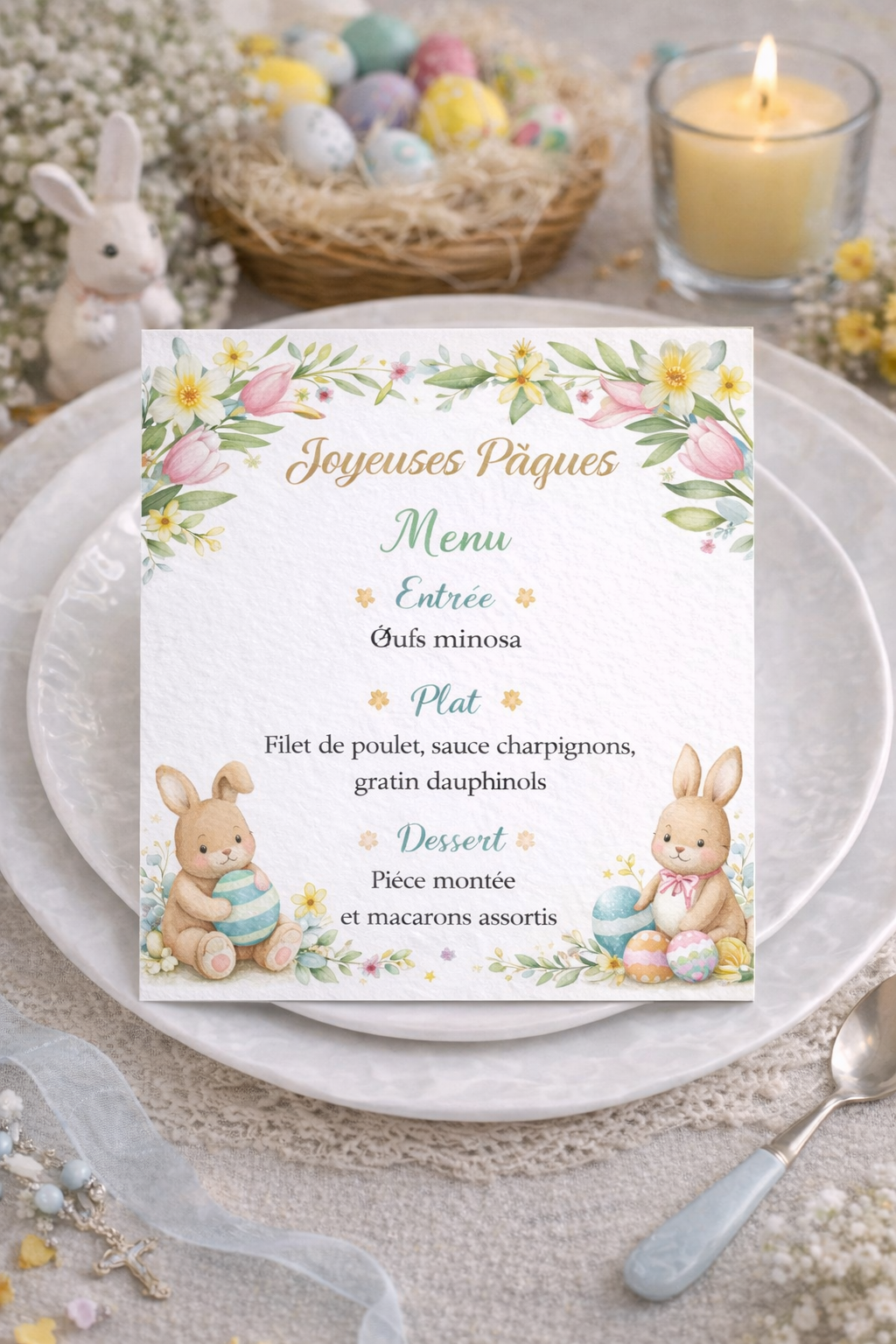 Menu de table